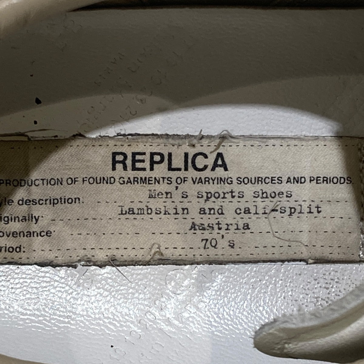 REPLICA ジャーマントレーナースニーカー