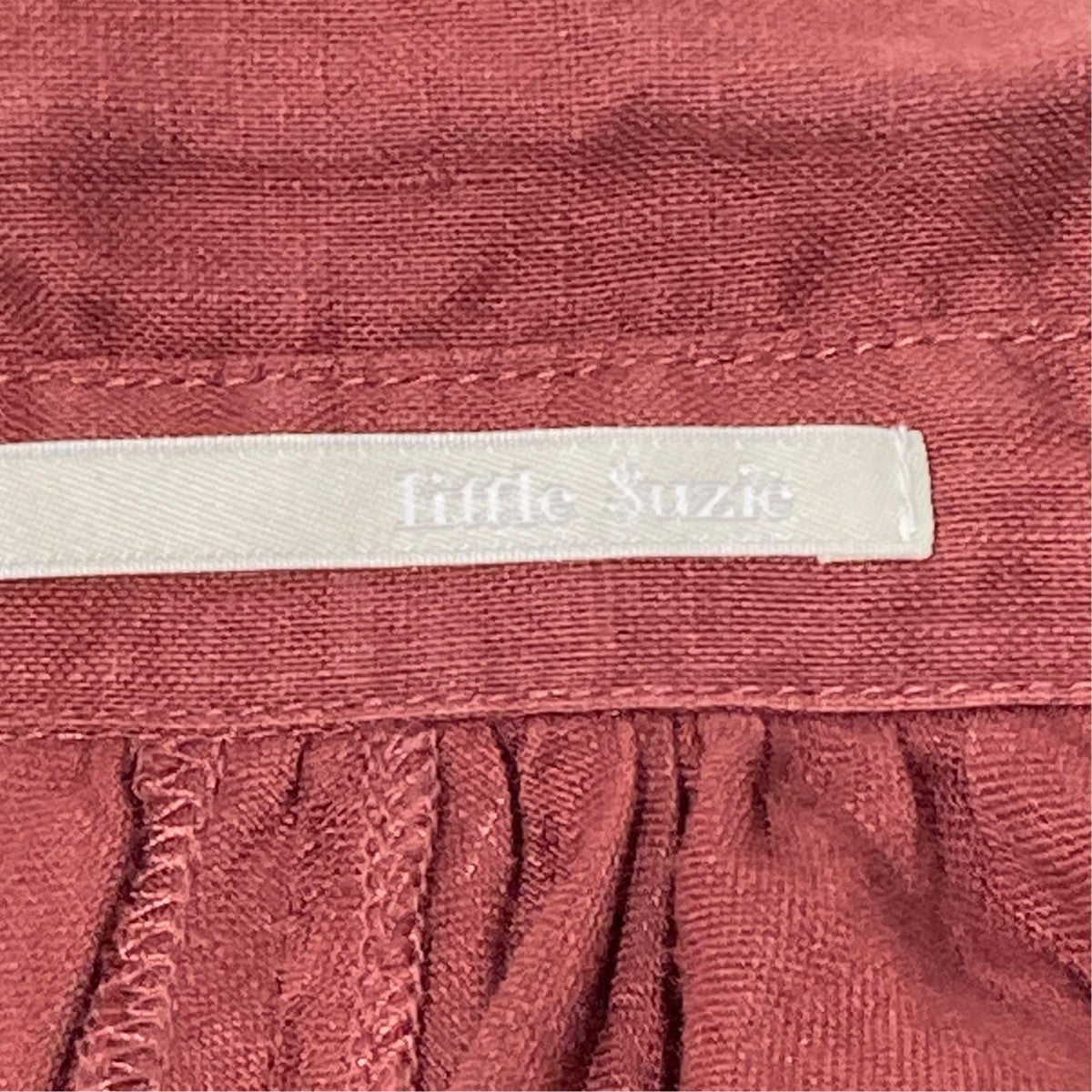 French Linen Back O  Dress長袖ワンピースLS11214D