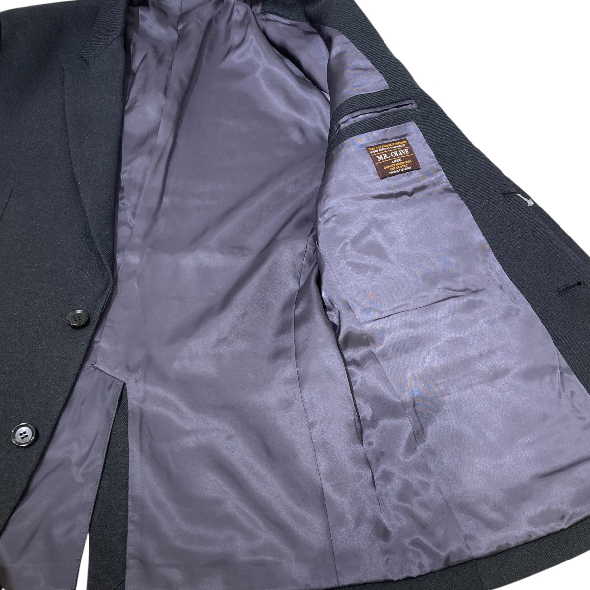 RETORO POLYESTER TWILL -2B SEMI PEAKED LAPEL JACKETテーラードジャケットM18101