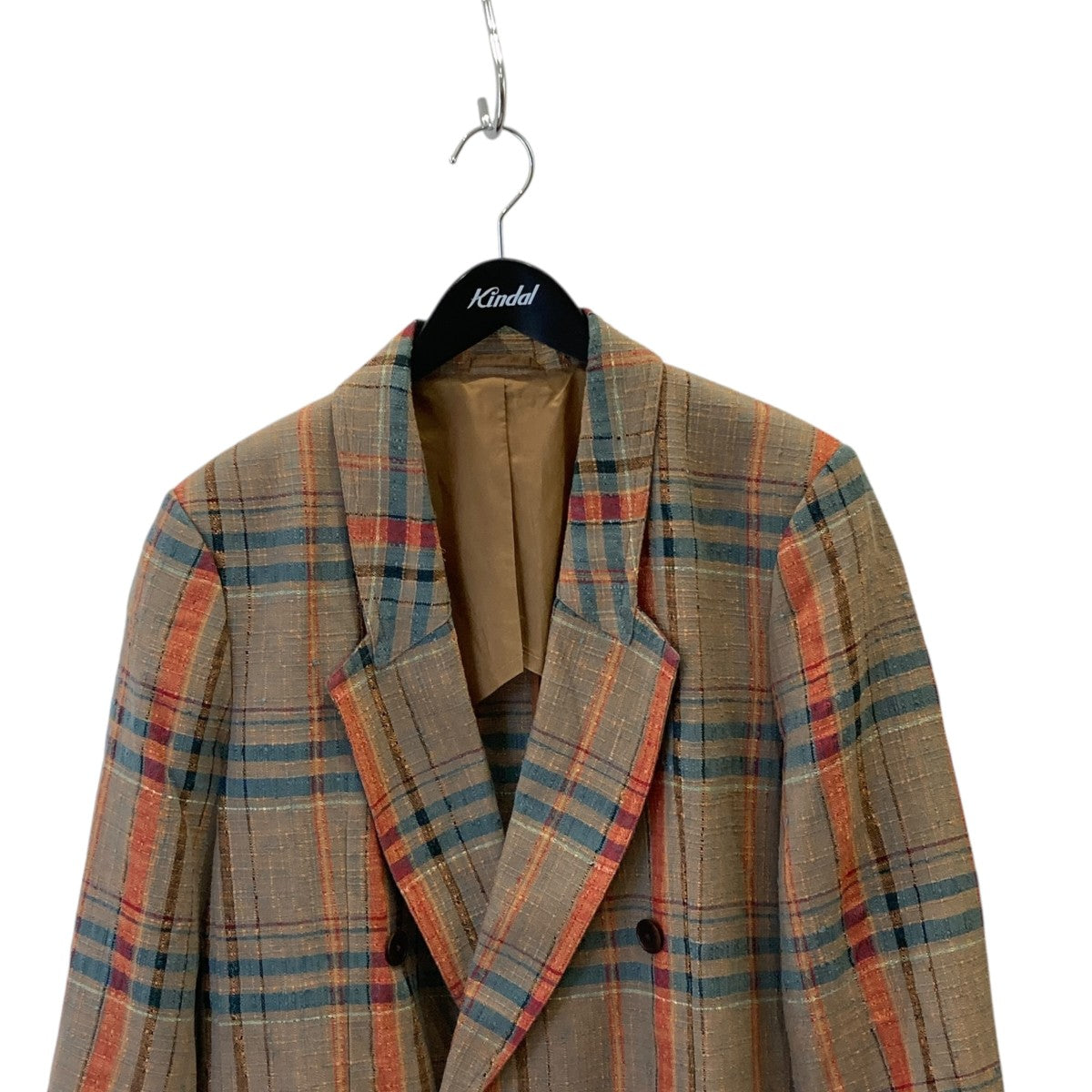 CHAMBRAY CHECK DOUBLE JACKETダブルジャケット679100