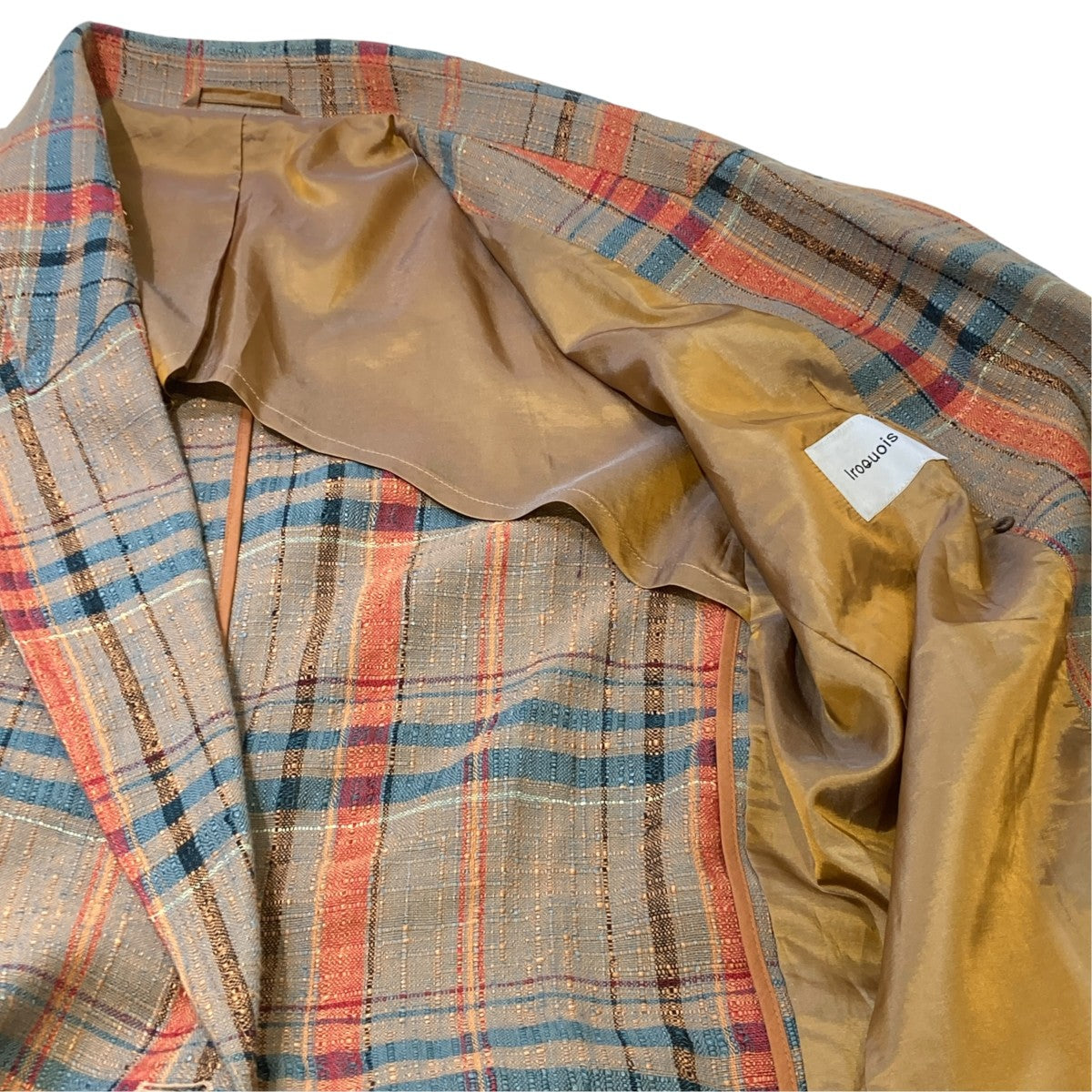 CHAMBRAY CHECK DOUBLE JACKETダブルジャケット679100