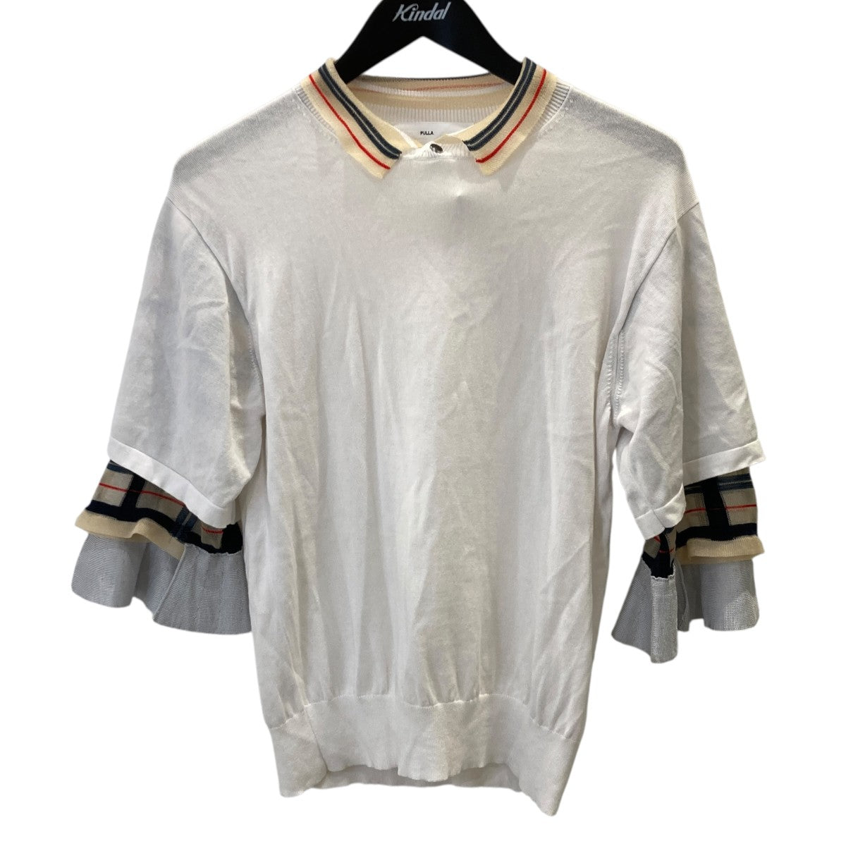 check knit top襟付ニットTP81-XN204