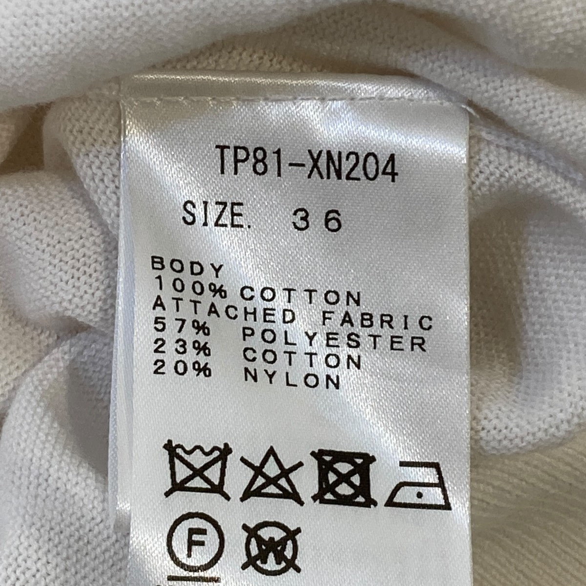 check knit top襟付ニットTP81-XN204