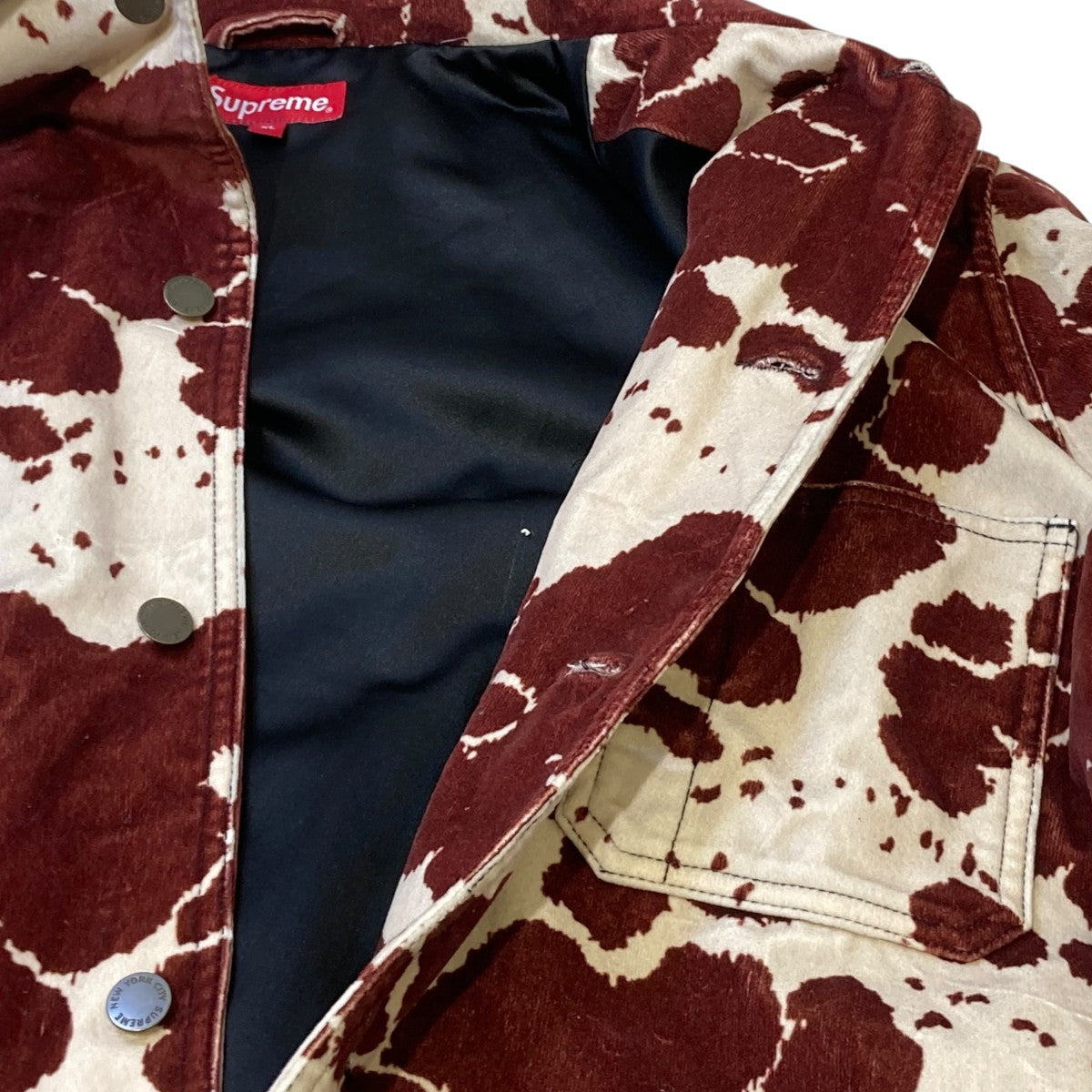 20SSVelvet Chore Coat Cowジャケット