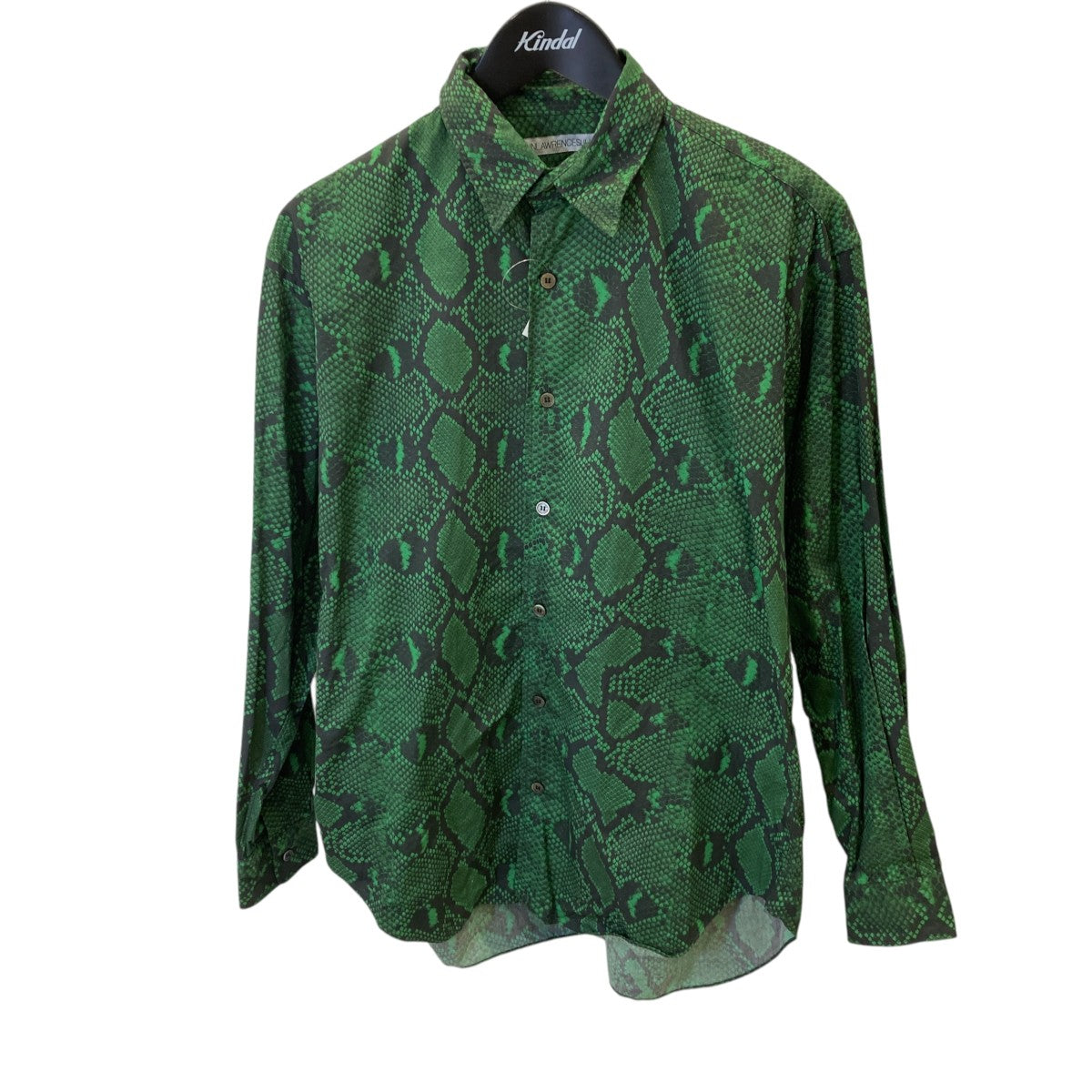 PYTHON PRINTED COTTON REGULAR COLLAR SHIRTパイソン柄総柄シャツ／長袖シャツ3B001-0219-37