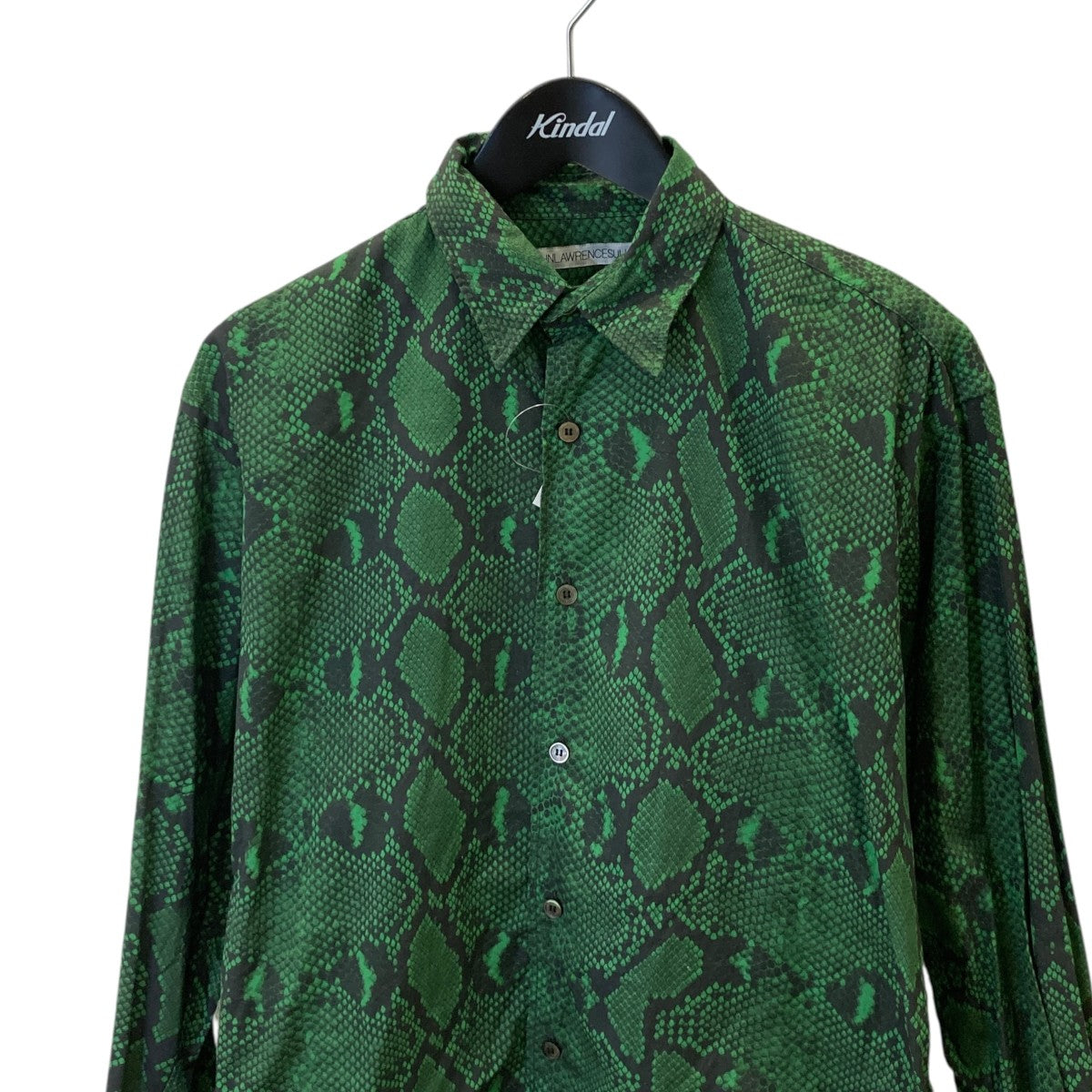 PYTHON PRINTED COTTON REGULAR COLLAR SHIRTパイソン柄総柄シャツ／長袖シャツ3B001-0219-37