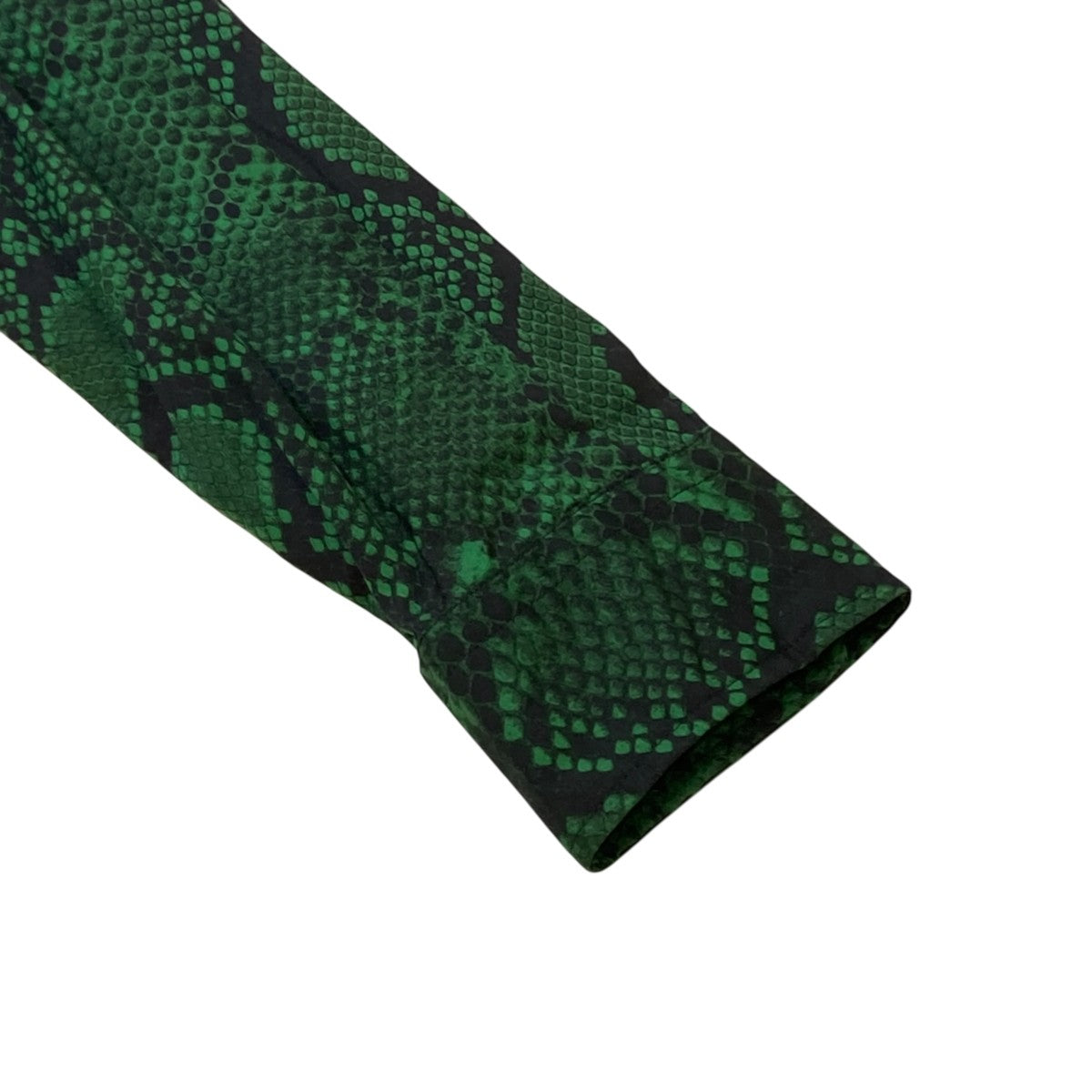 PYTHON PRINTED COTTON REGULAR COLLAR SHIRTパイソン柄総柄シャツ／長袖シャツ3B001-0219-37