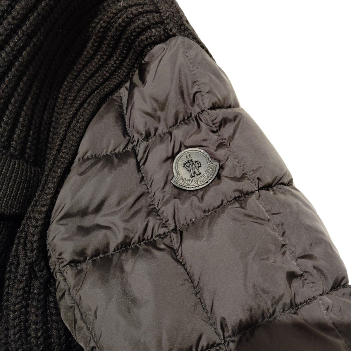 MONCLER MAGLIONE TRICOT CARDIGAN 袖ダウンニットジャケット420919403300 古着・中古-6枚目のアイテム画像