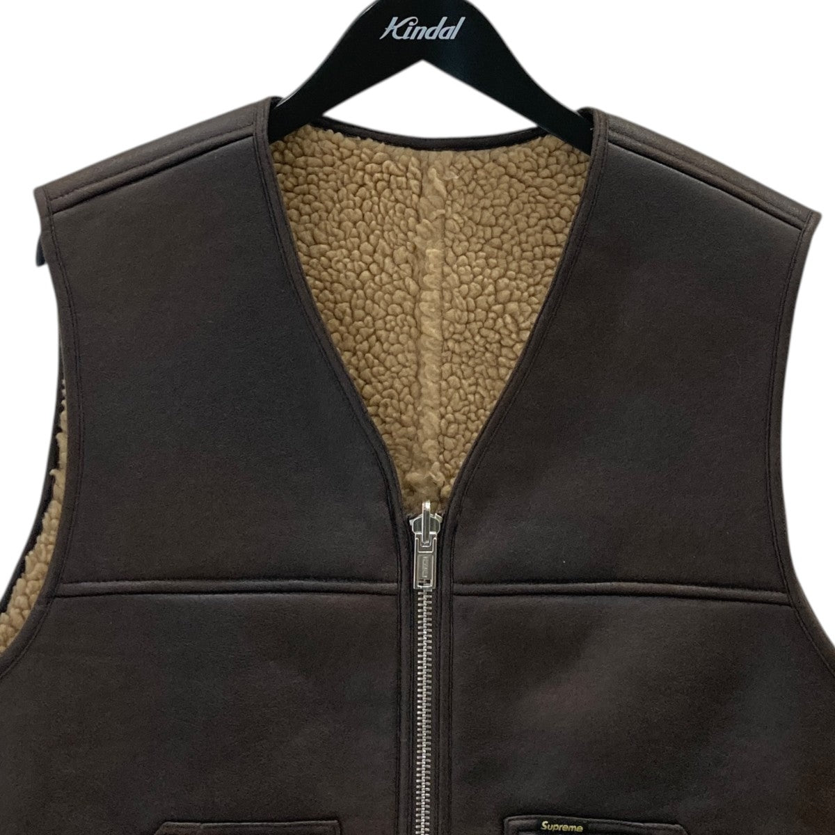 Supreme 24AWReversible Faux Shearling Vestリバーシブルベスト 古着・中古-5枚目のアイテム画像