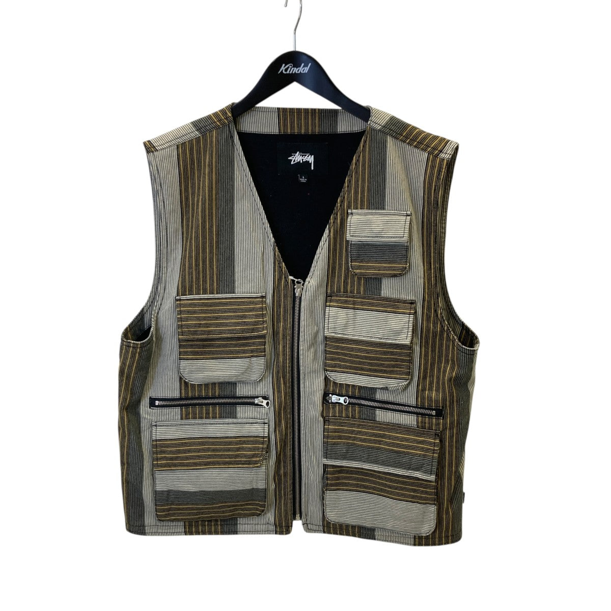 Stripe Cargo Vestストライプベスト115531