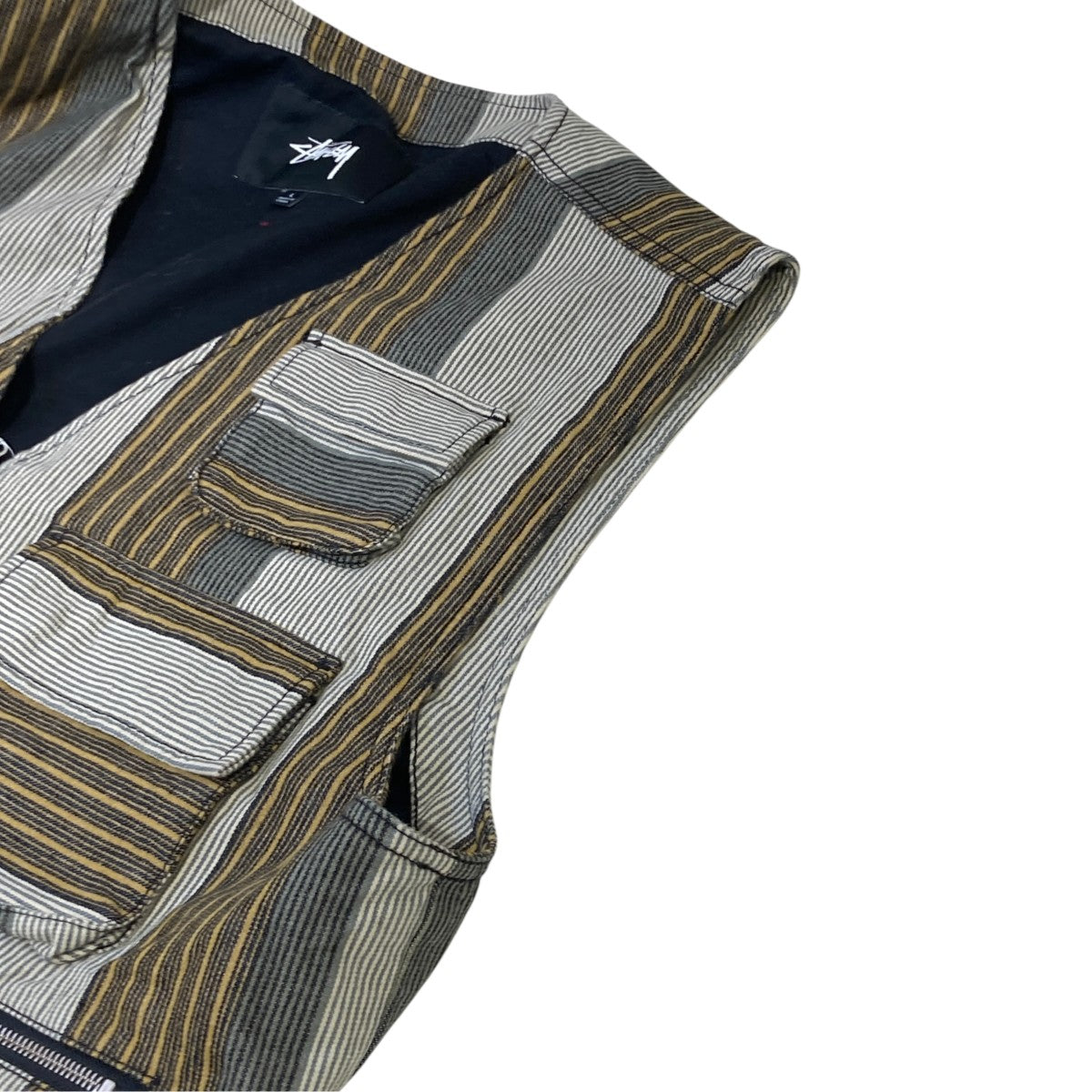 Stripe Cargo Vestストライプベスト115531