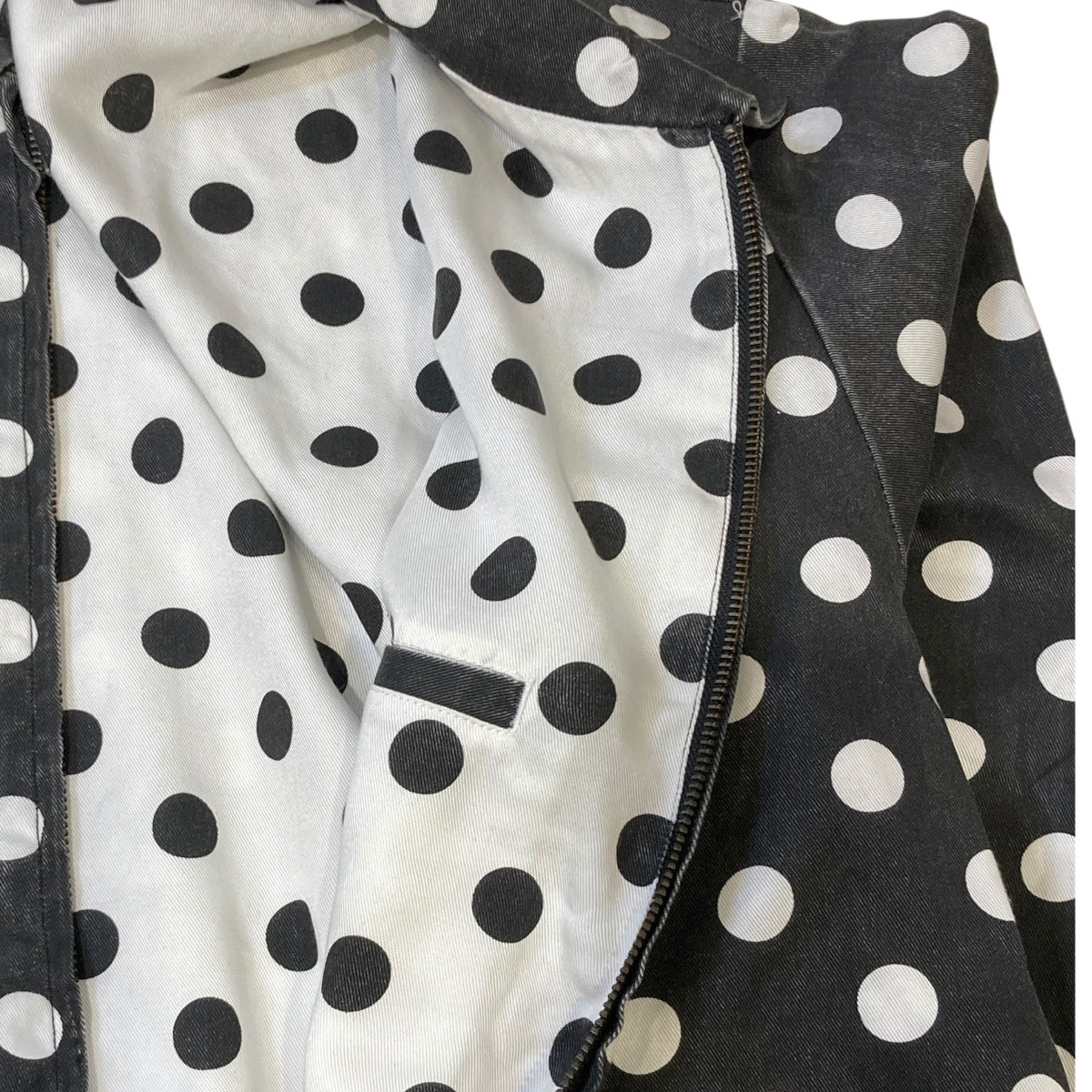 18SSPolka Dots Rayon Work Jacketドット柄スイングトップ／ジャケット
