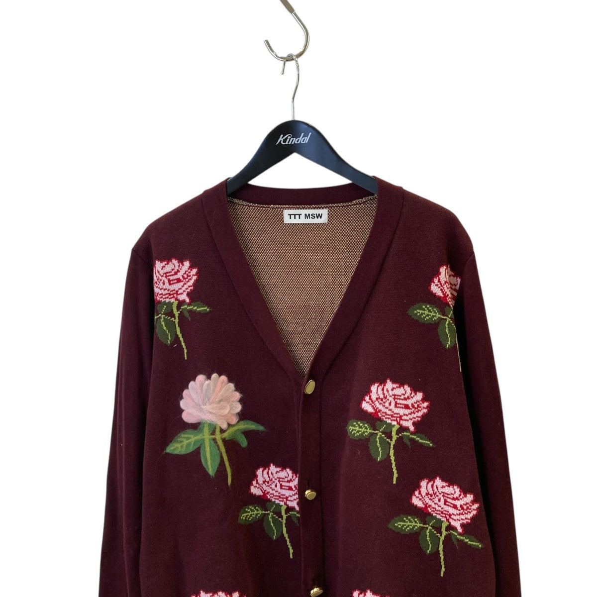Rose Jacquard Knit CardiganカーディガンTTT-2022AW-KT03