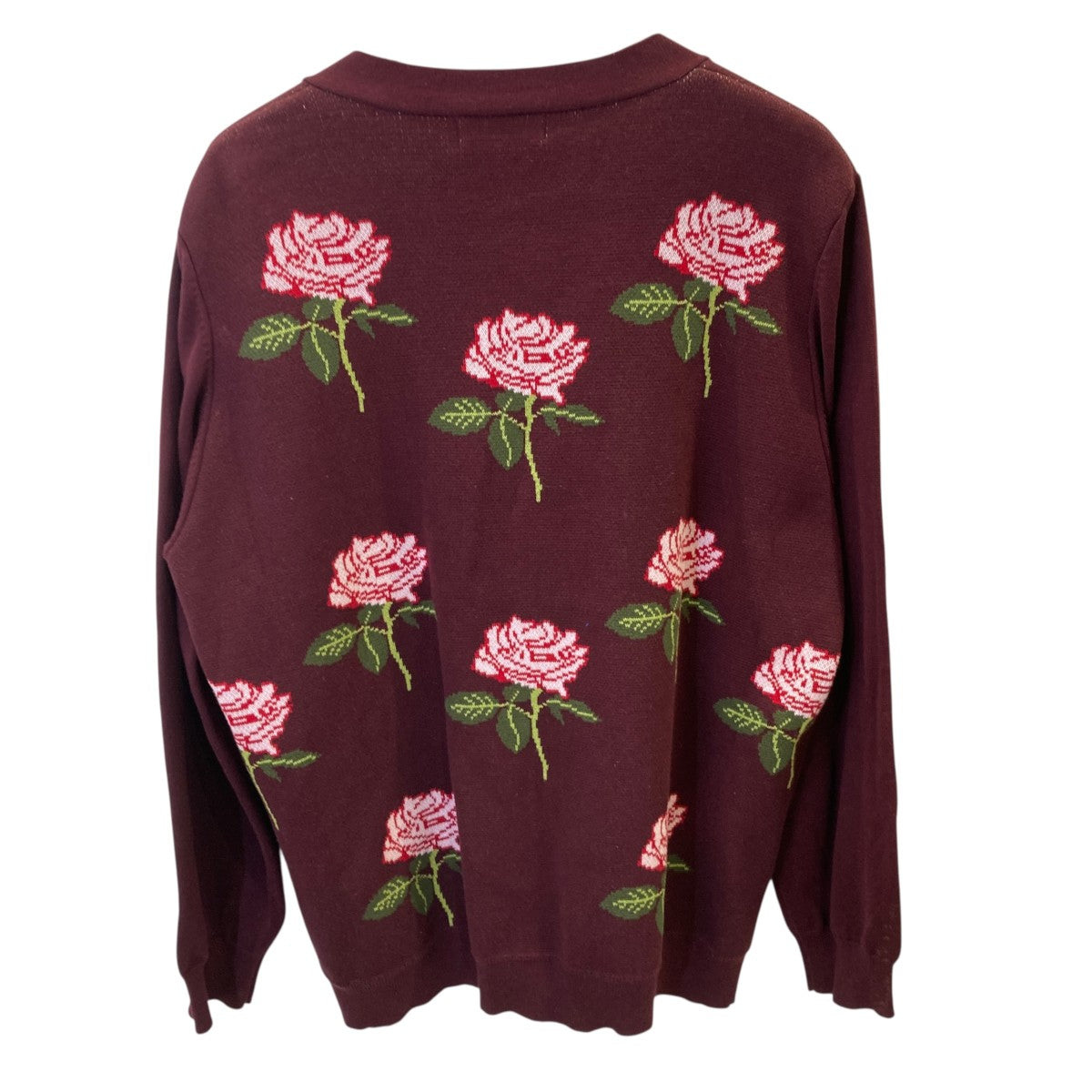 Rose Jacquard Knit CardiganカーディガンTTT-2022AW-KT03