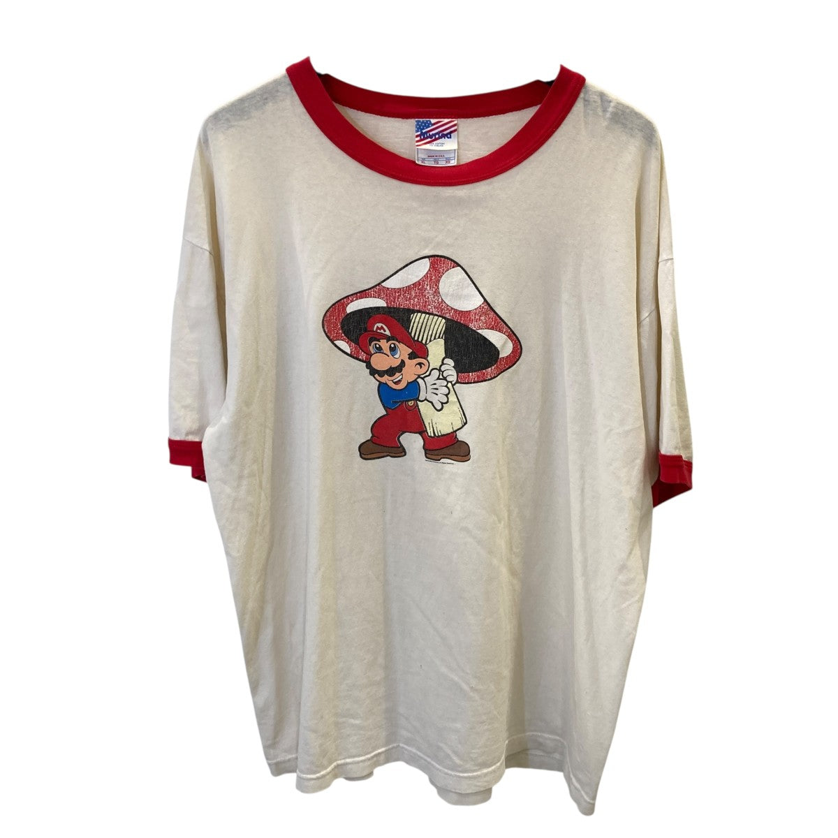 00s スーパーマリオリンガーTシャツ／半袖カットソー