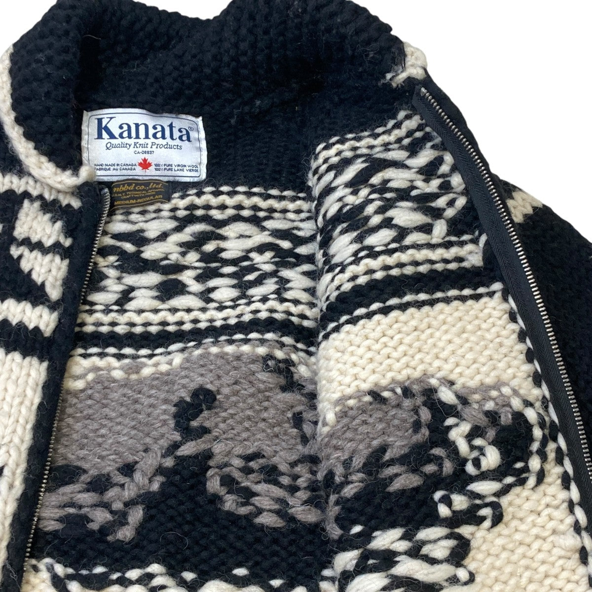 BUFFALO W-COWICHANカウチンニットカーディガン132KHKAN-KNM01