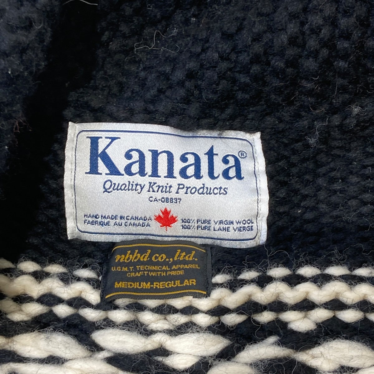 BUFFALO W-COWICHANカウチンニットカーディガン132KHKAN-KNM01