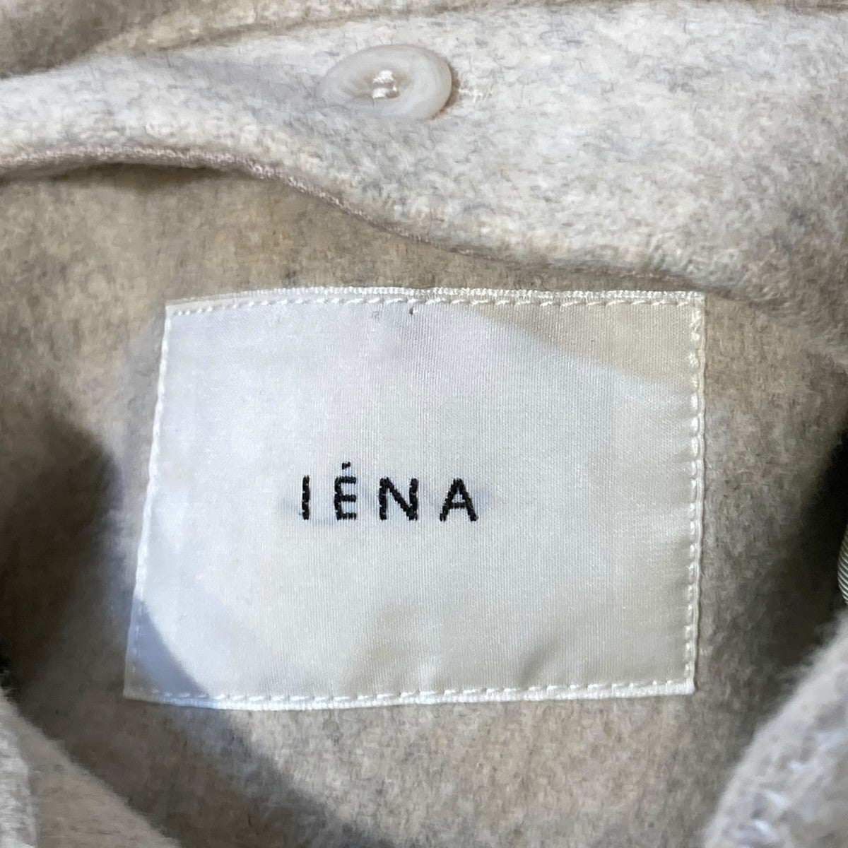IENA(イエナ) 二重織りシャルムハーフコートフーデッドコート