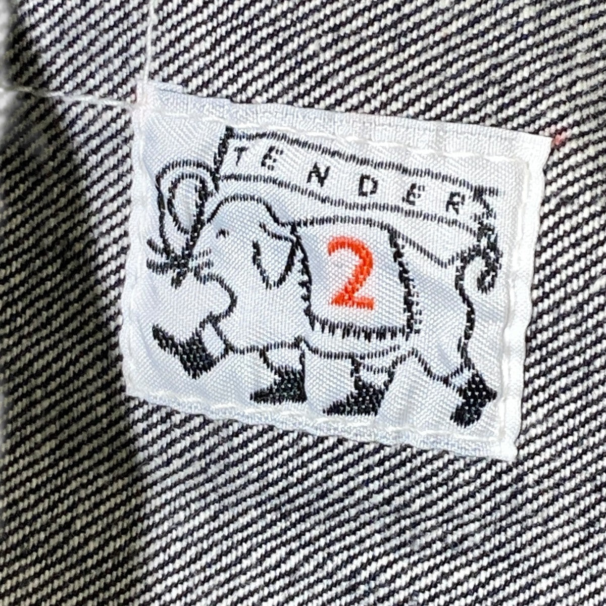 Tender WOAD DEINM 132 WIDEデニムパンツ132 古着・中古-8枚目のアイテム画像