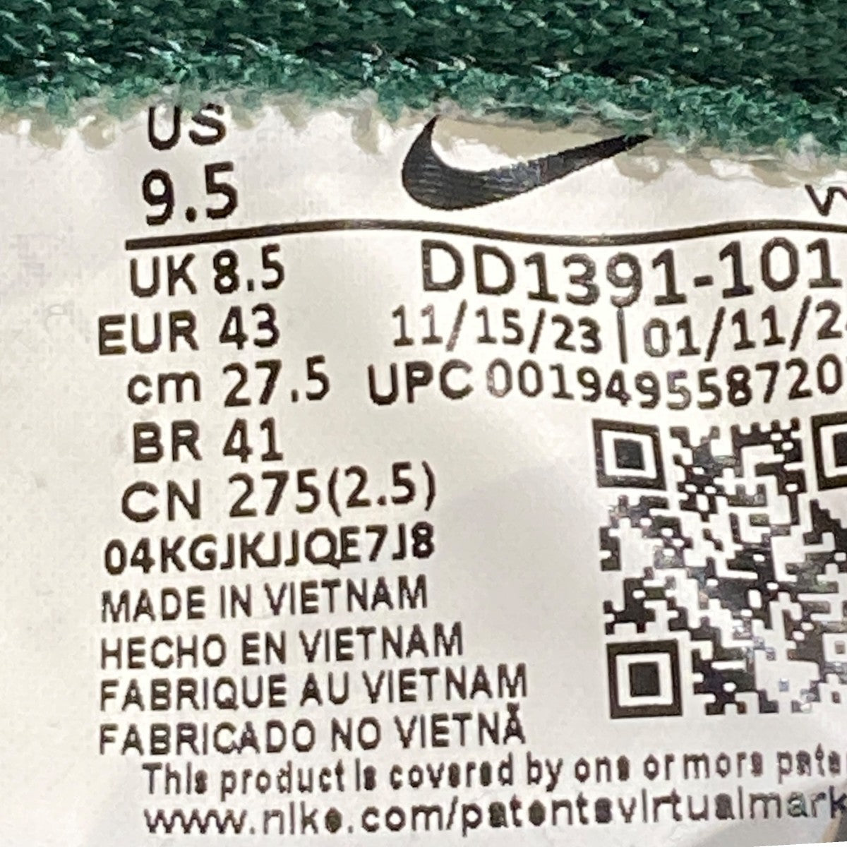 DUNK LOW RETROスニーカーDD1391-101