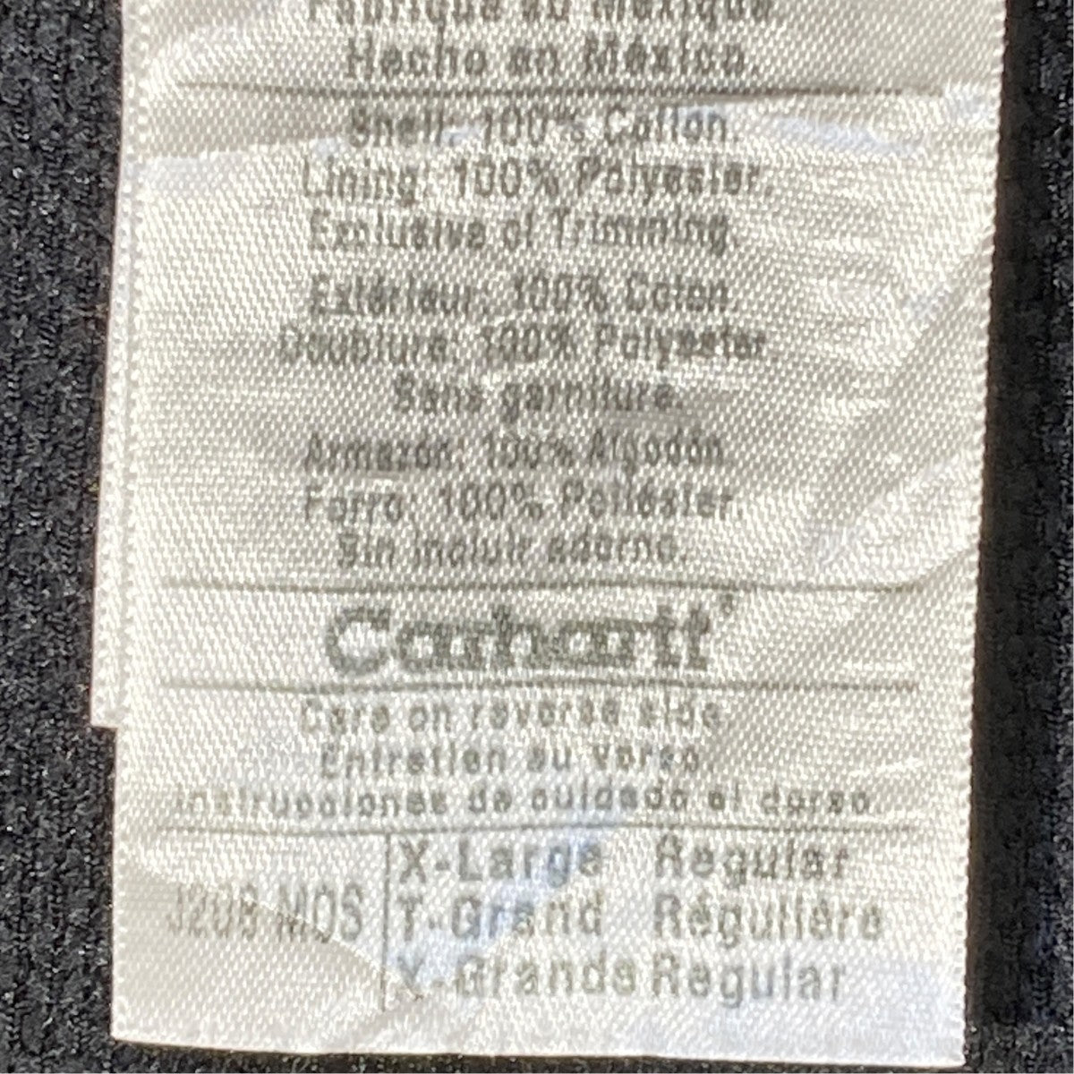 CarHartt アクティブジャケットフーデッドジャケットJ208 古着・中古-7枚目のアイテム画像