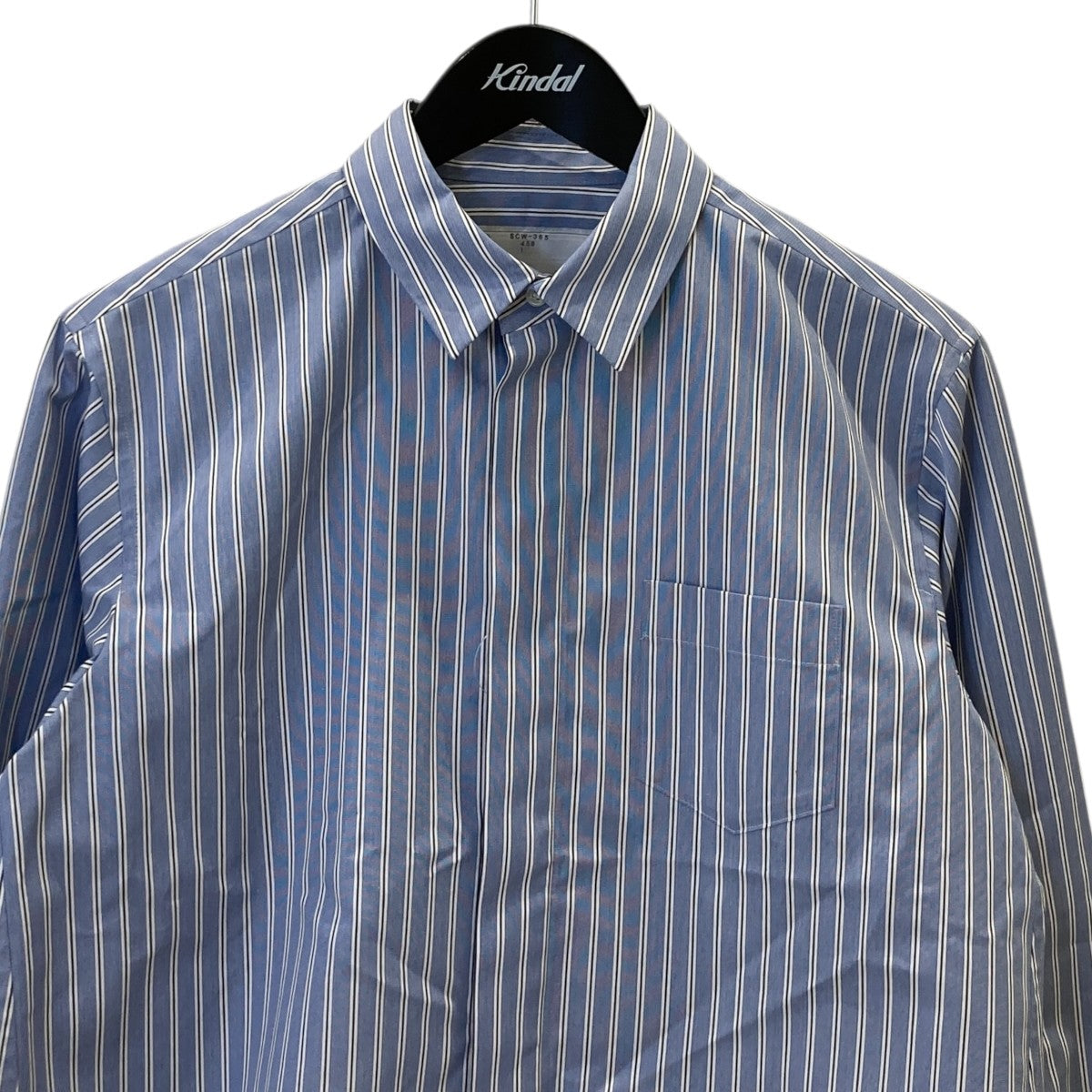 sacai Cotton Poplin ShirtストライプシャツSCW-365 古着・中古-2枚目のアイテム画像