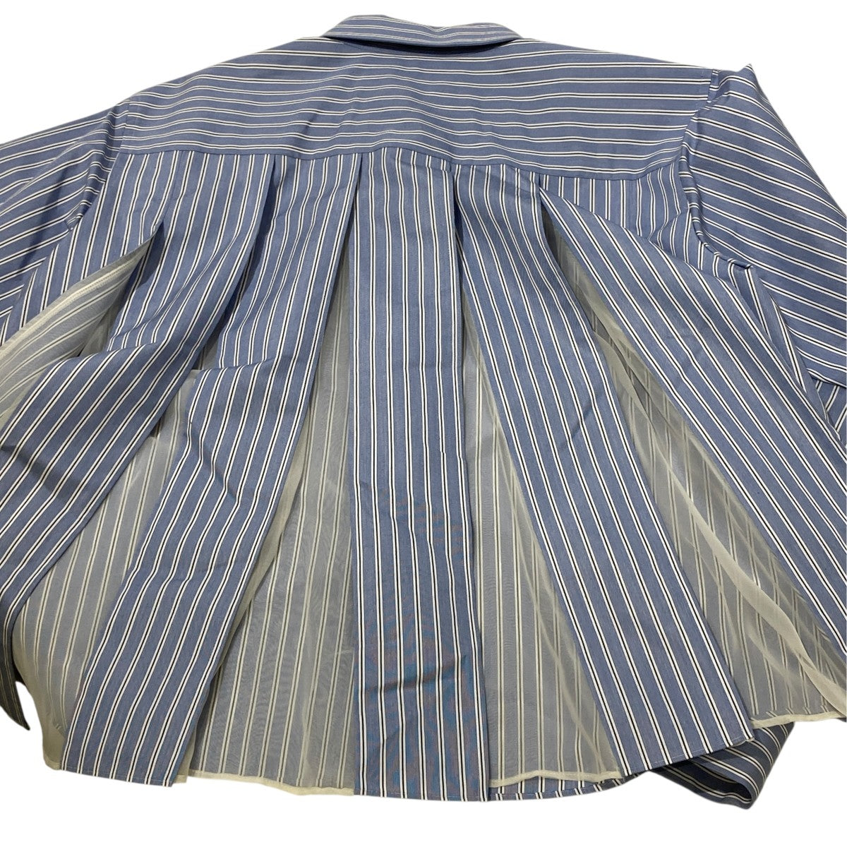 sacai Cotton Poplin ShirtストライプシャツSCW-365 古着・中古-5枚目のアイテム画像