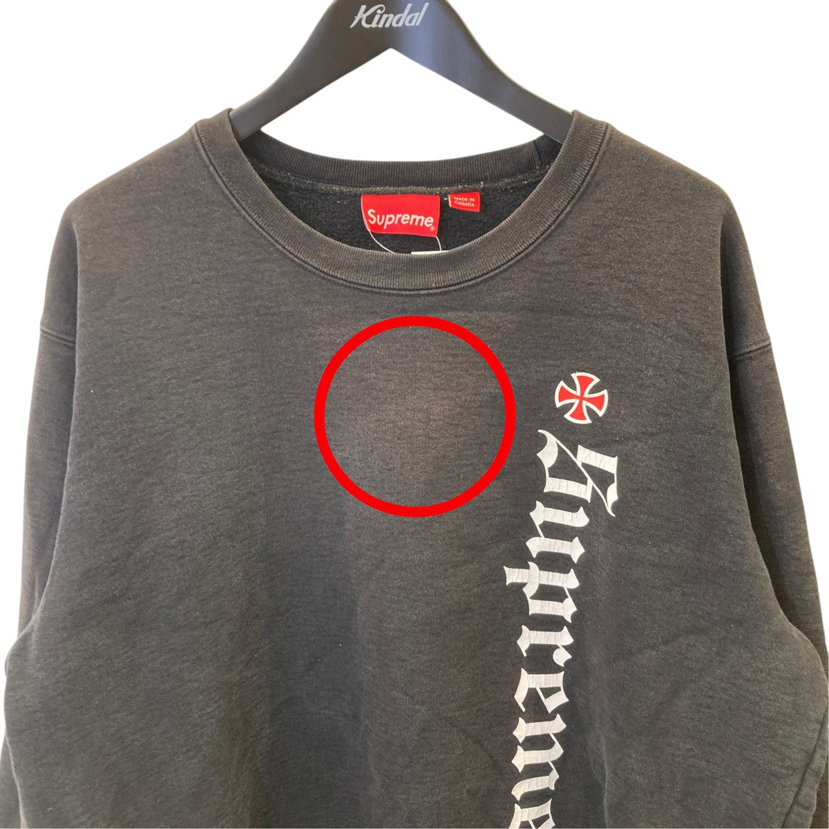 Supreme×INDEPENDENT 17AWFuck The Rest Crewneckスウェット 古着・中古-3枚目のアイテム画像
