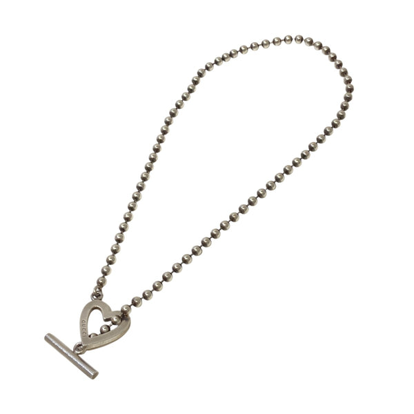 GUCCI(グッチ) ボールチェーン ハートSILVER925ネックレス シルバー