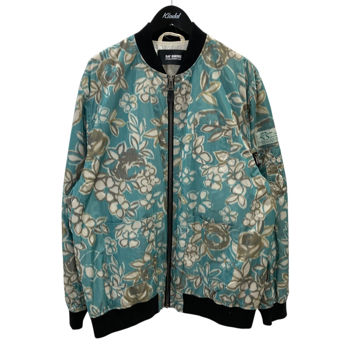 RAF SIMONS 22SSフローラルボンバージャケットMA-1ジャケットMOD.221-624 古着・中古-1枚目のアイテム画像
