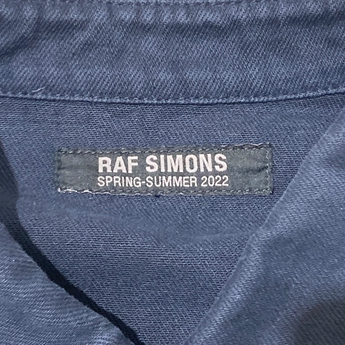 RAF SIMONS 22SSStraight fit denim shirtデニムシャツMOD. 221-M242 古着・中古-6枚目のアイテム画像