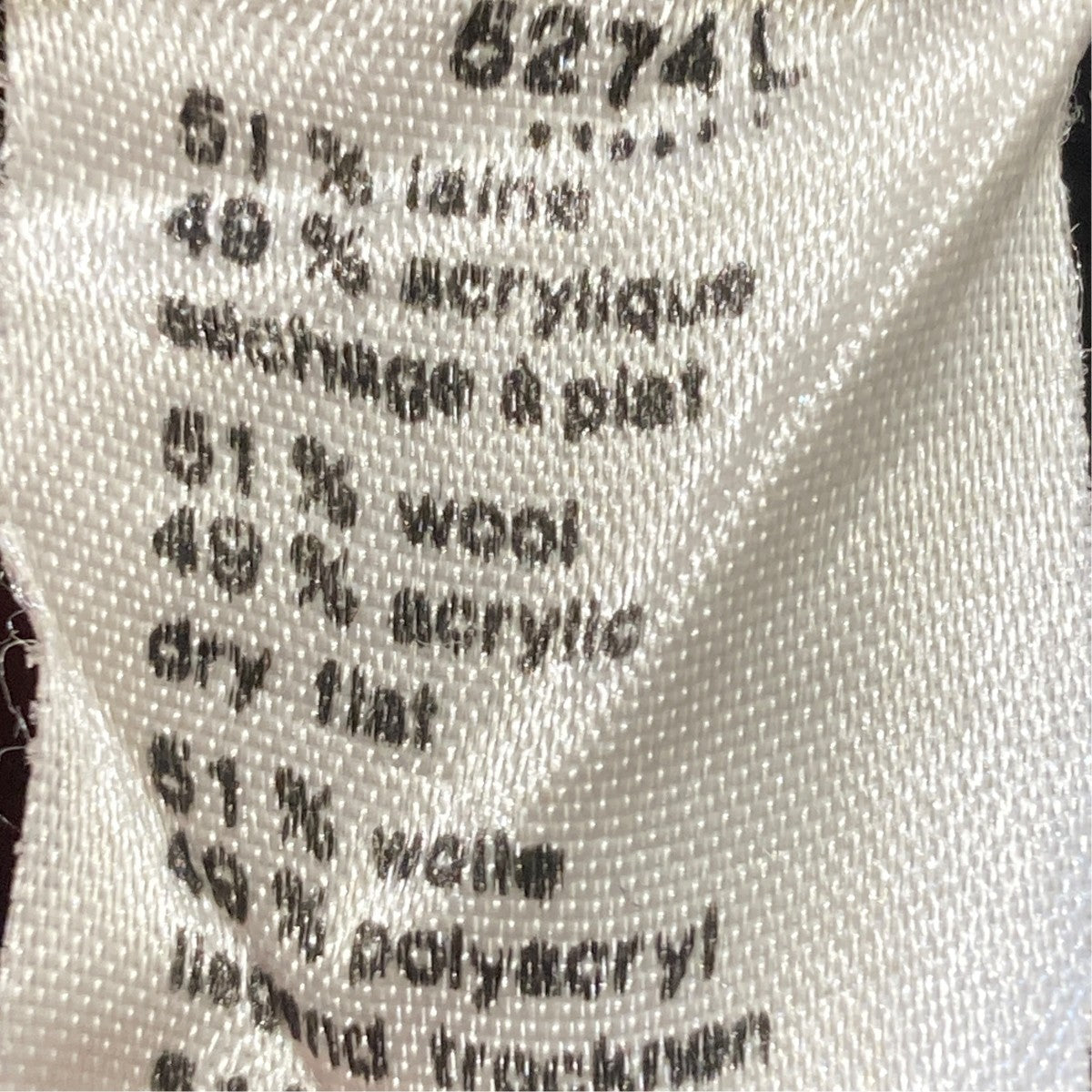 フランス製ニットポロシャツ5274L