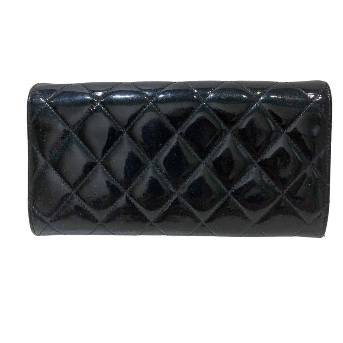 CHANEL(シャネル) マトラッセ エナメル長財布 ブラック｜【公式