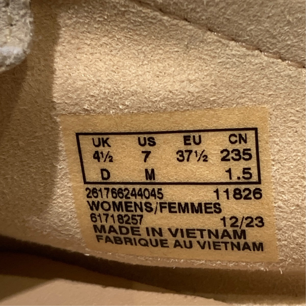 CLARKS WALLABEESモカシンシューズ11826 古着・中古-6枚目のアイテム画像