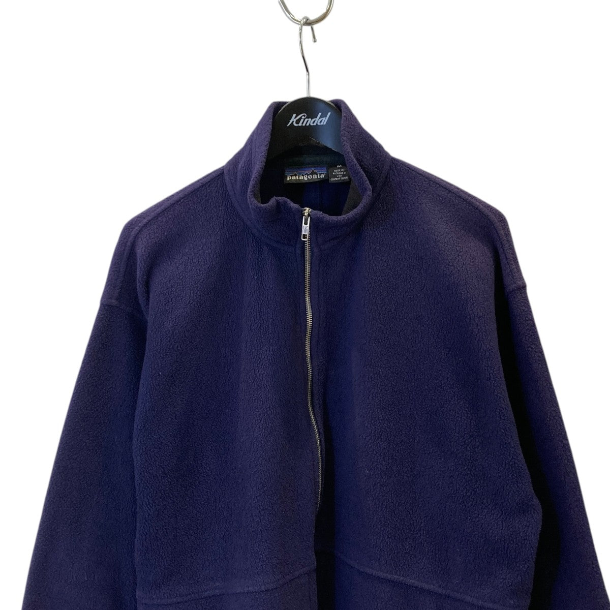 Patagonia 90s USA製 ナス紺フリースジャケット21080 古着・中古-2枚目のアイテム画像