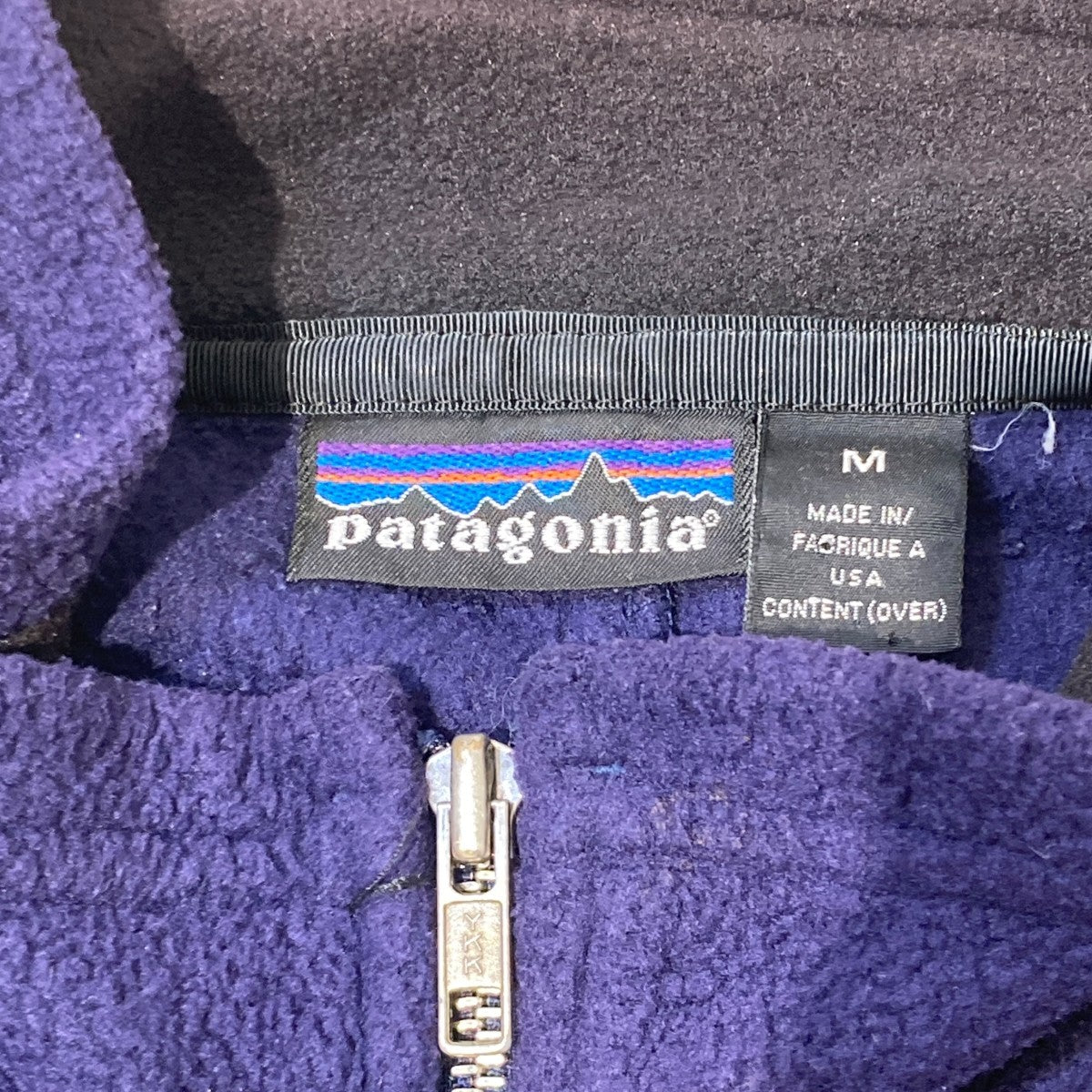 Patagonia 90s USA製 ナス紺フリースジャケット21080 古着・中古-4枚目のアイテム画像