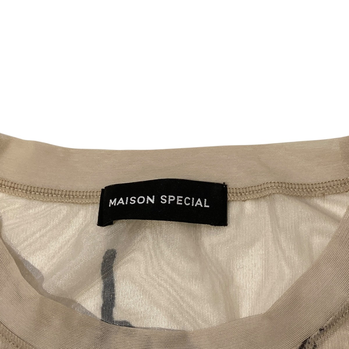 MAISON SPECIAL Hand Painting Sheer Topsメッシュカットソー21251415207 古着・中古-4枚目のアイテム画像