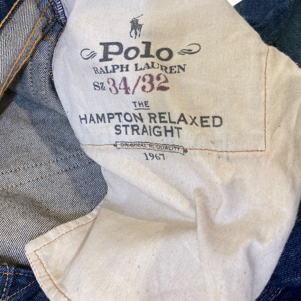 POLO RALPH LAUREN HAMPTON RELAXED STRAIGHTデニムパンツ 古着・中古-6枚目のアイテム画像