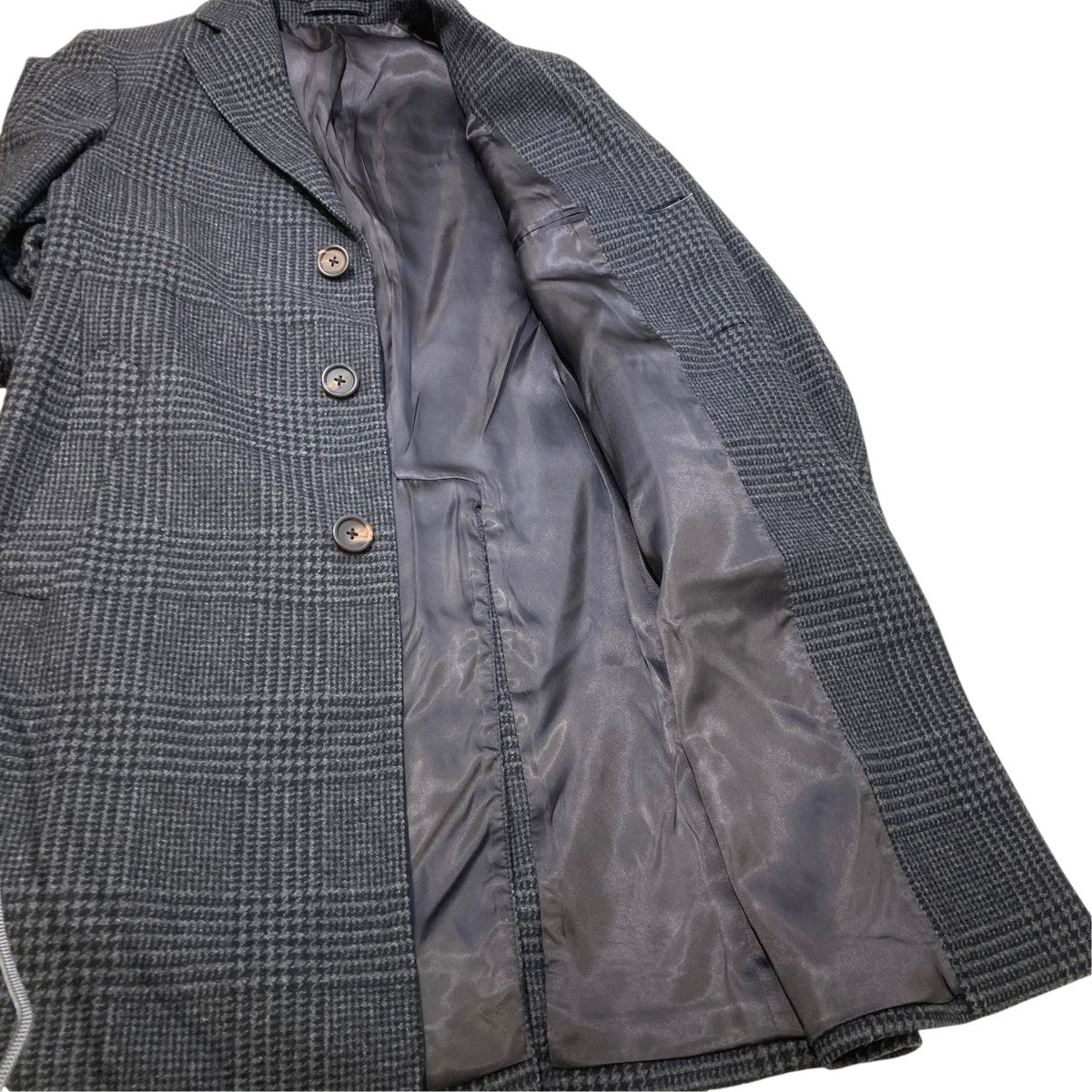 グレンチェックグレンチェックチェスターコートJL23636AQ