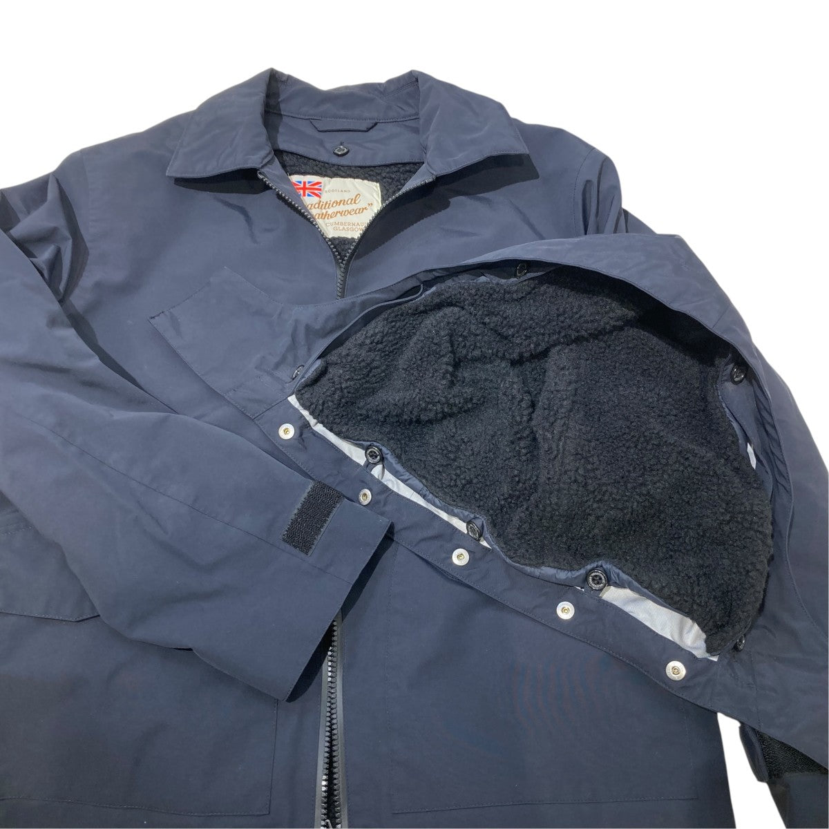 GRAINフーデッドジャケットG182HRFBL0007HS