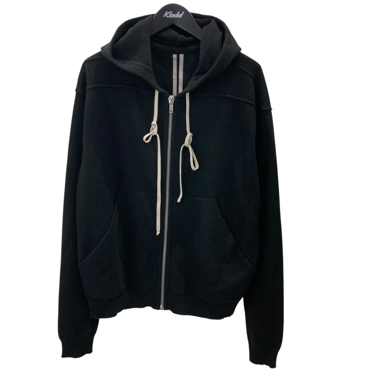 ZIPPED HOODIE カシミヤニットパーカーRU02E1614-WSBR
