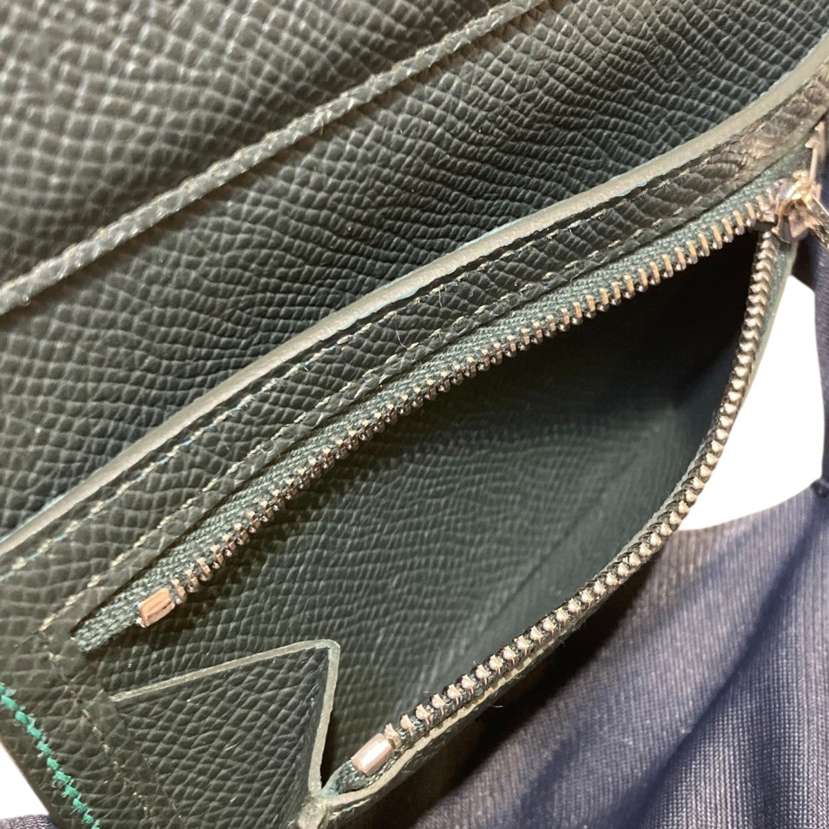 ベアンコンビネ シルバー金具3つ折り財布