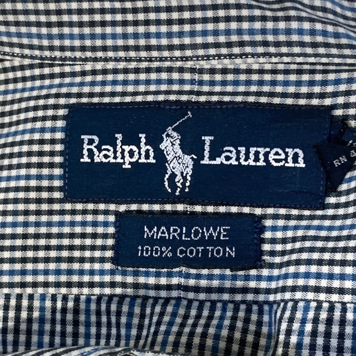 RALPH LAUREN MARLOWEチェックシャツ 古着・中古-4枚目のアイテム画像
