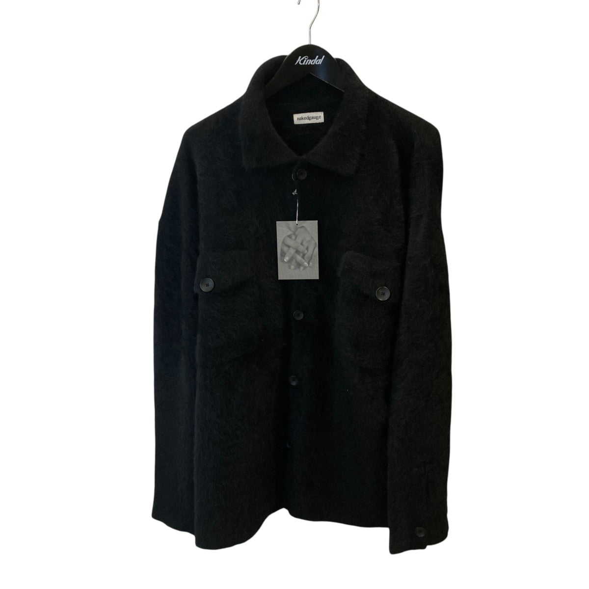 MINK   フォックスヤーン ニット オーバーシャツ ジャケットニットシャツNG24W-04SW01C
