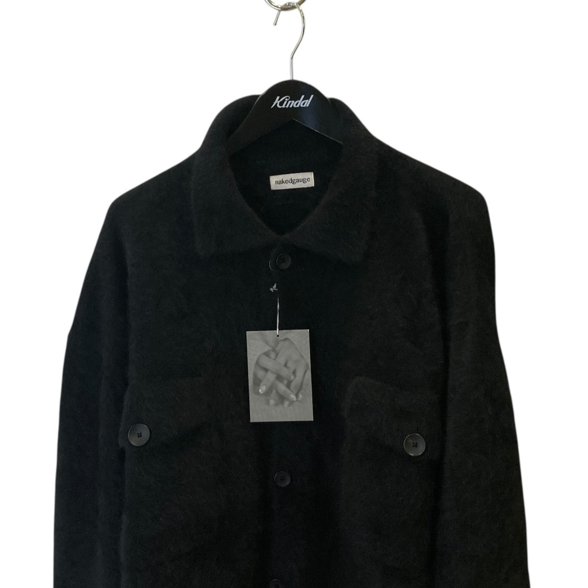 MINK   フォックスヤーン ニット オーバーシャツ ジャケットニットシャツNG24W-04SW01C