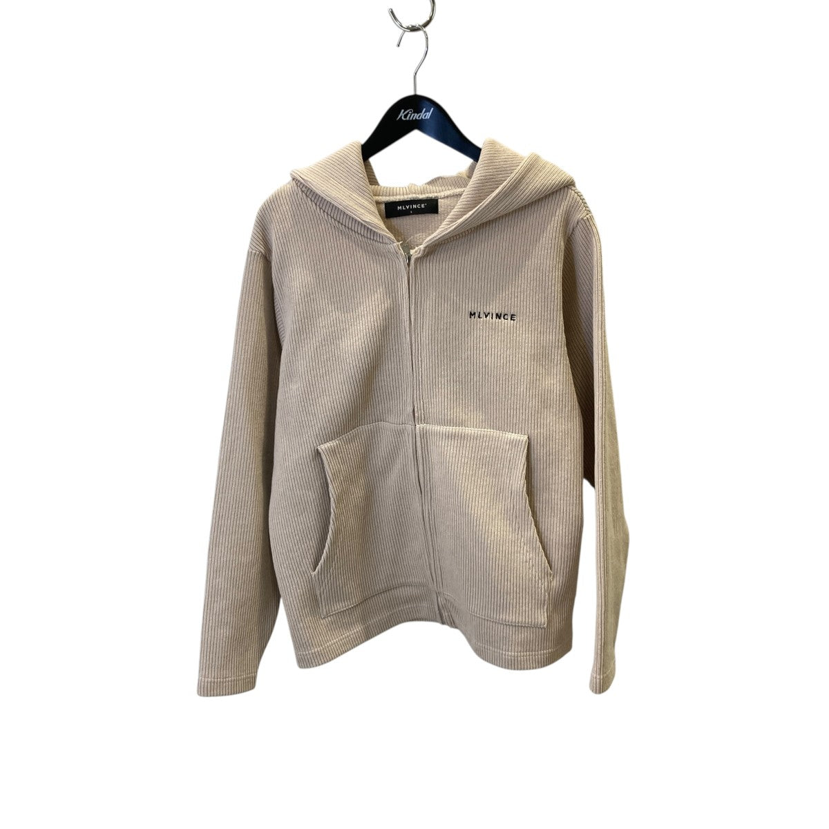 MLVINCE KNIT ZIP HOODYニットパーカーKZH04CR 古着・中古-1枚目のアイテム画像
