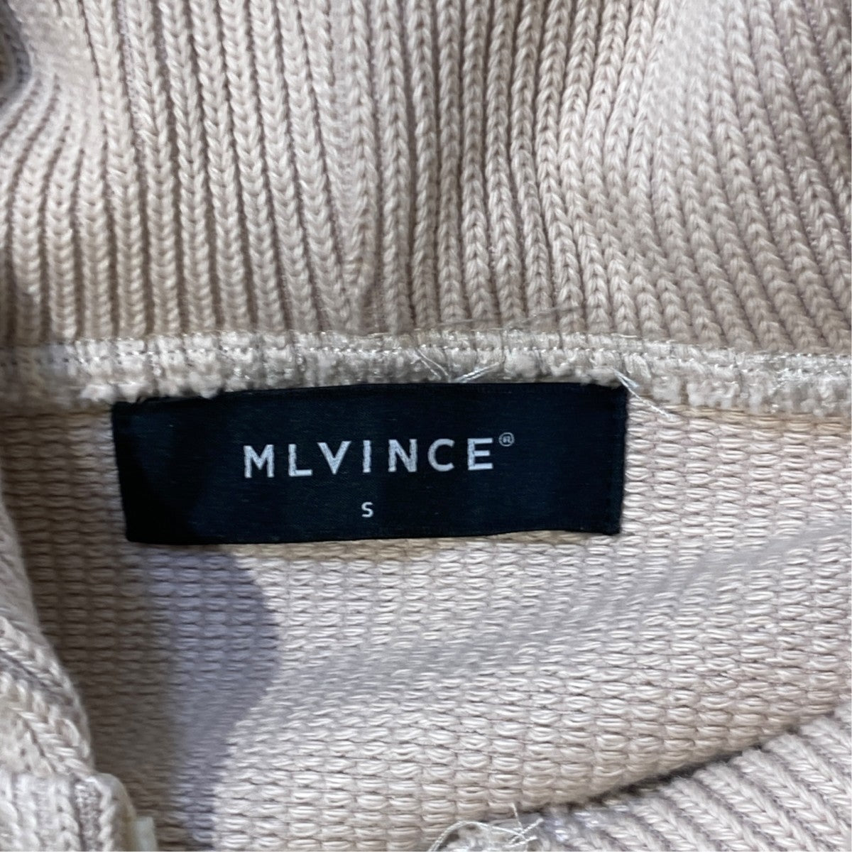 MLVINCE KNIT ZIP HOODYニットパーカーKZH04CR 古着・中古-4枚目のアイテム画像