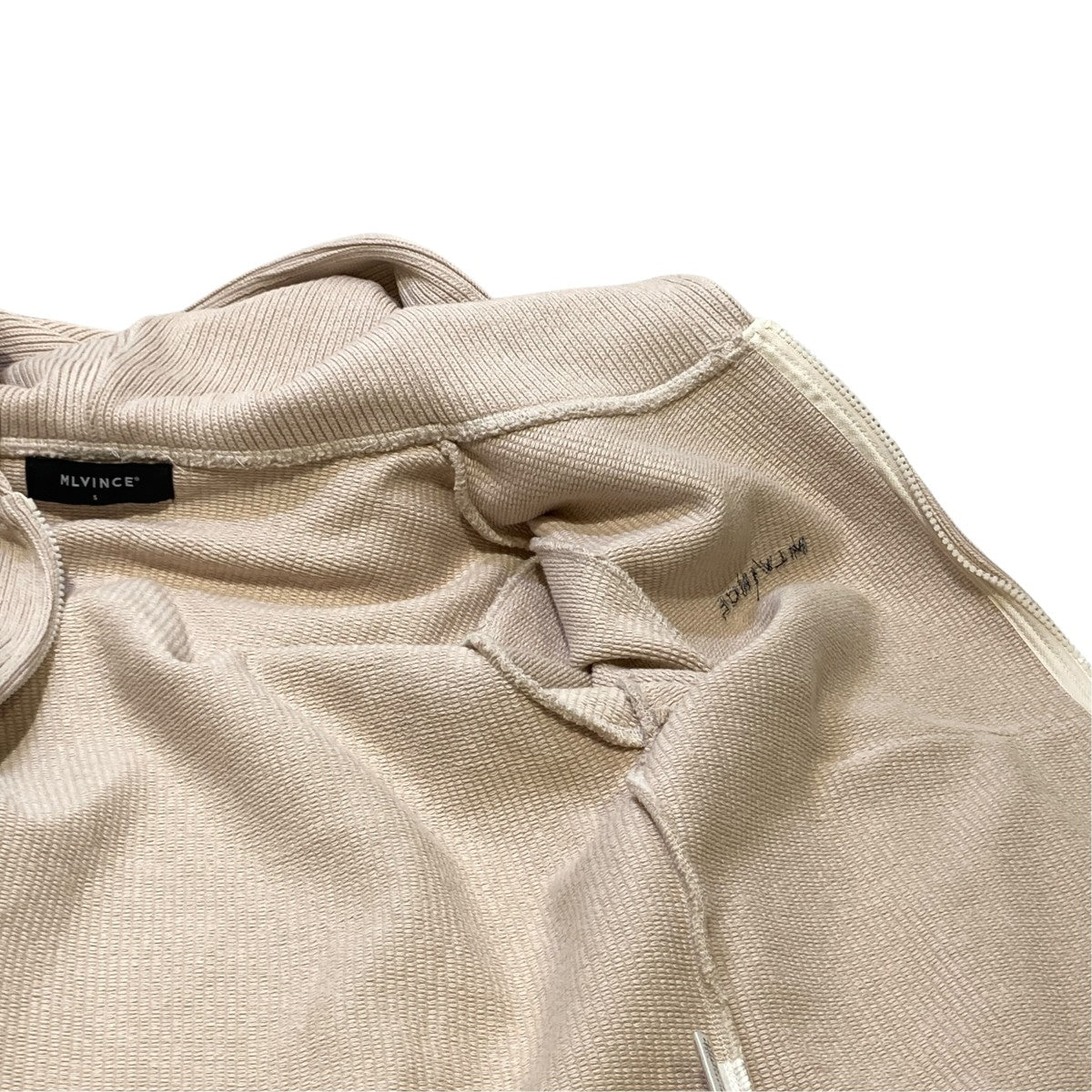 MLVINCE KNIT ZIP HOODYニットパーカーKZH04CR 古着・中古-8枚目のアイテム画像
