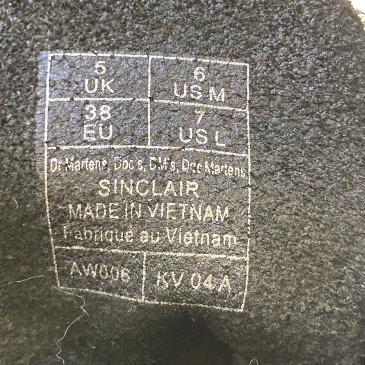 Dr．Martens SINCLAIR フロントジップブーツ 古着・中古-9枚目のアイテム画像