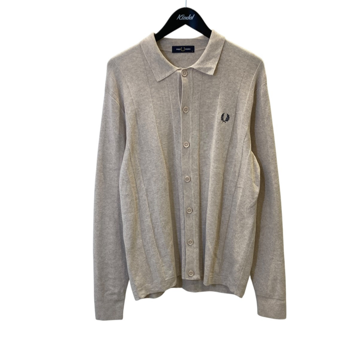 FRED PERRY 襟付ニットK9726 古着・中古-1枚目のアイテム画像